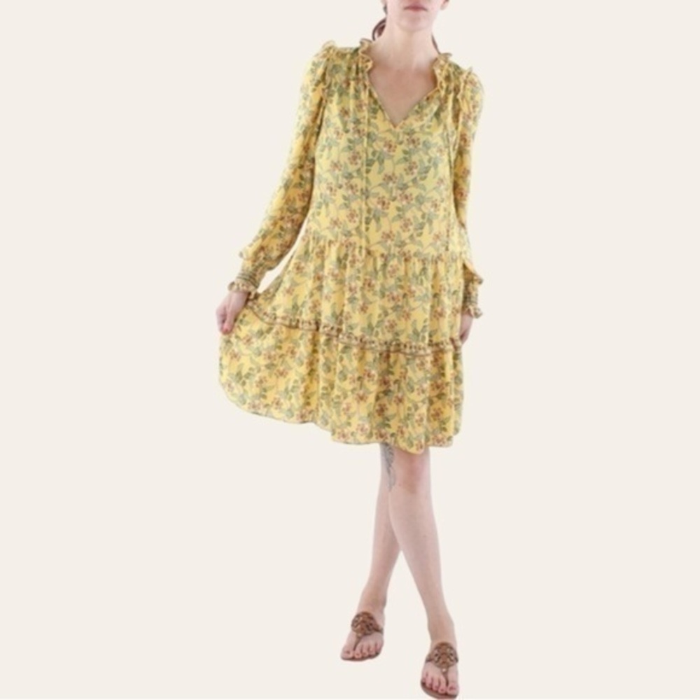 Max Studio Yellow Field Shift Dress 💕